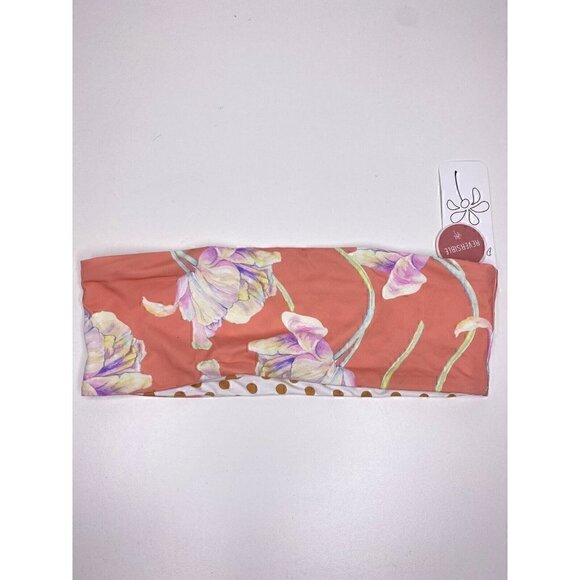 NEW Dippin' Daisy's Swimwear Women's Reversible Tube Top ONLY Floral Polka Dots - Picture 3 of 6